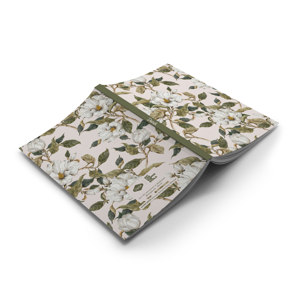 Magnolia Pattern Notebook | Denik Notebooks, Journals & Sketchbooks