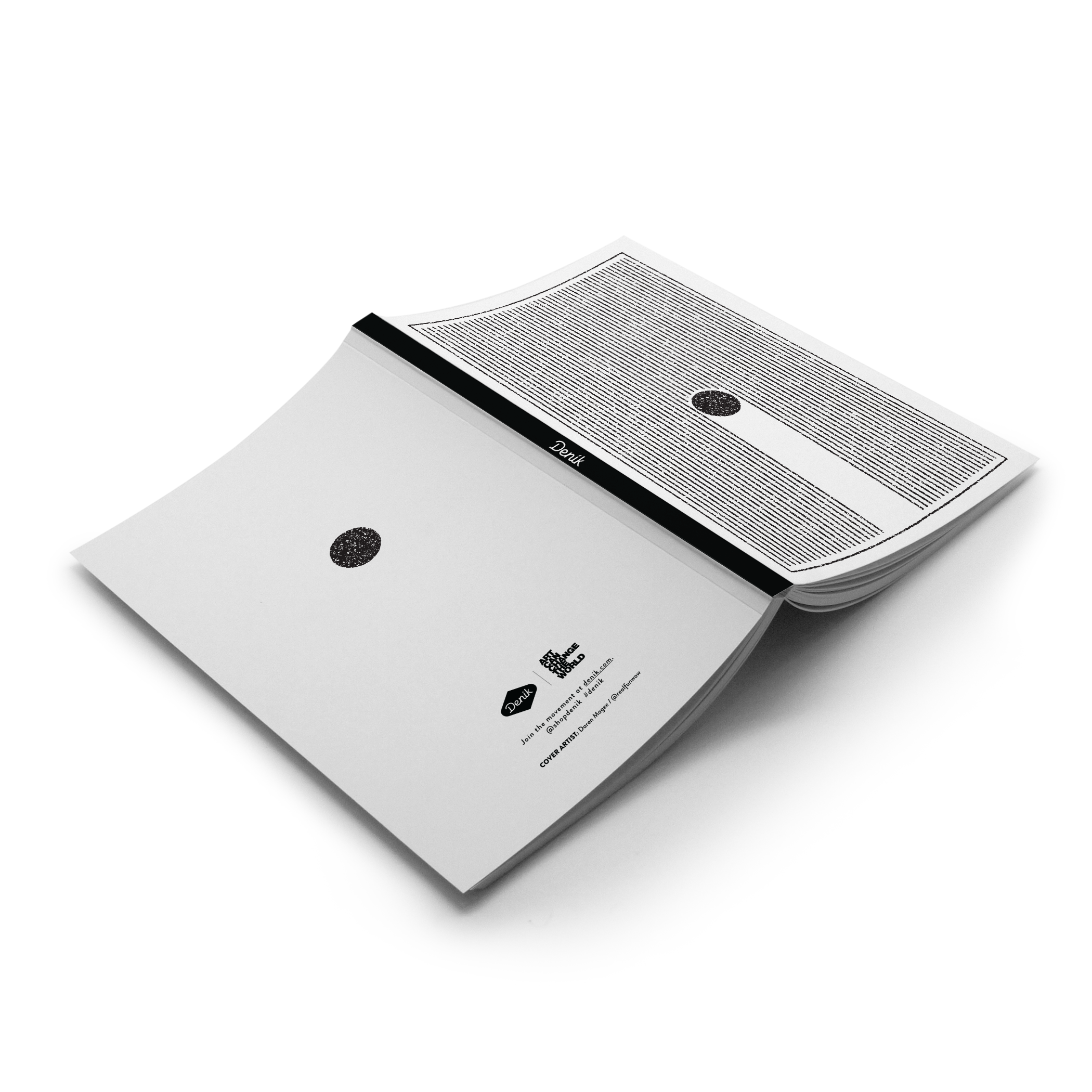Line Less Notebook Lines Notebook | Denik