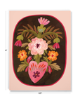 Blossoming Heart Large Layflat Notebook