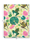 Leap Year Frogs Large Layflat Notebook