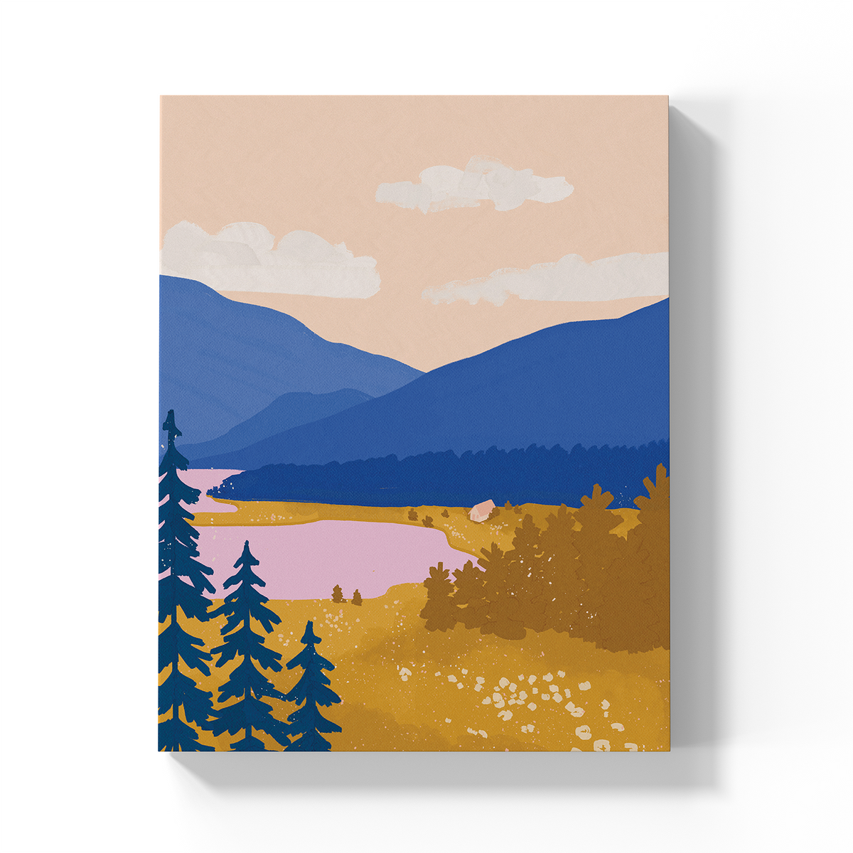 Mountain Majesty Medium Layflat Notebook - Mixed Media