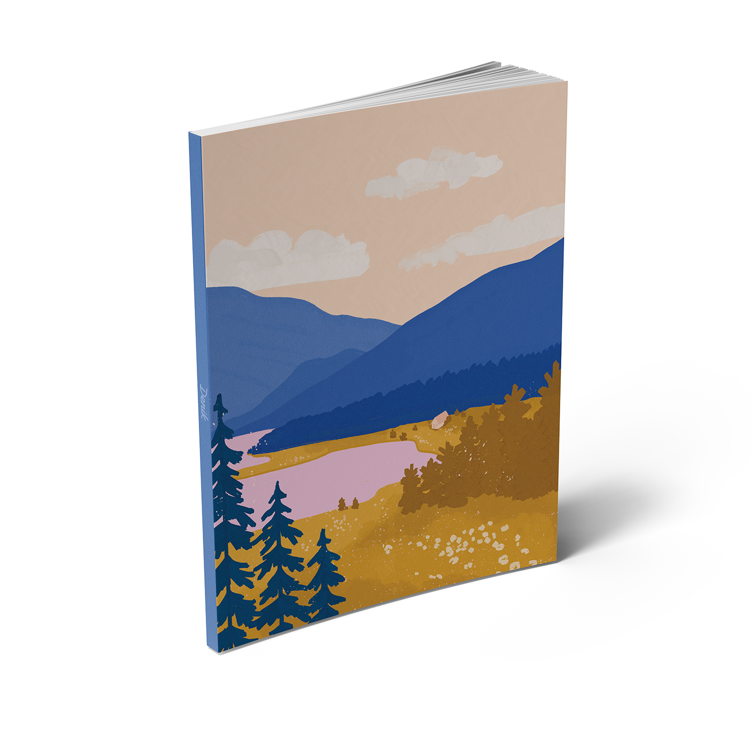 Mountain Majesty Medium Layflat Notebook - Mixed Media