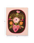 Blossoming Heart Medium Layflat Notebook