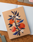 Orange Tree Medium Layflat Notebook