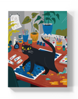 Art Cat Medium Layflat Notebook - Mixed Media