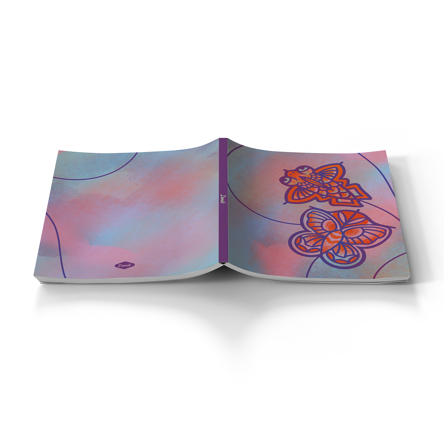 Kite Weather Medium Layflat Notebook - Mixed Media