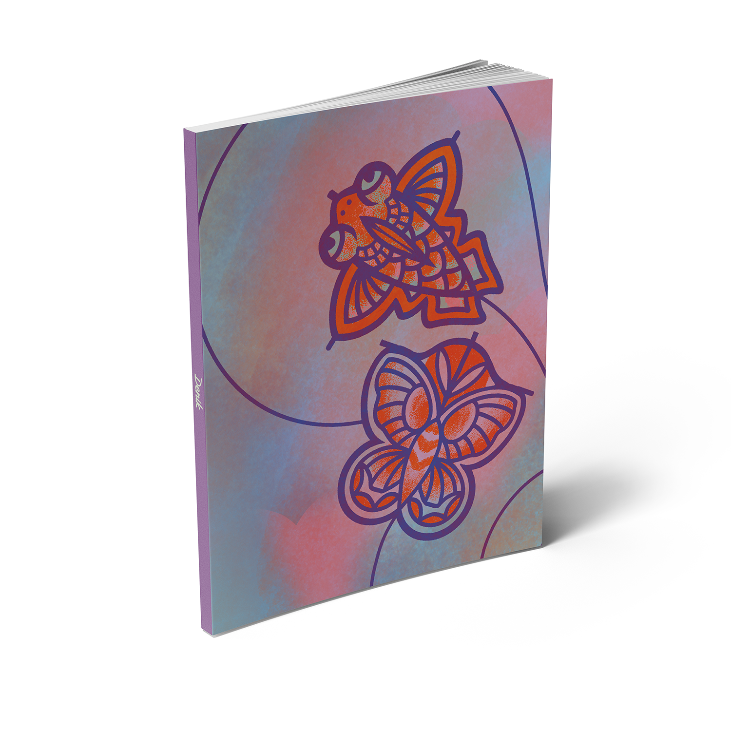 Kite Weather Medium Layflat Notebook - Mixed Media
