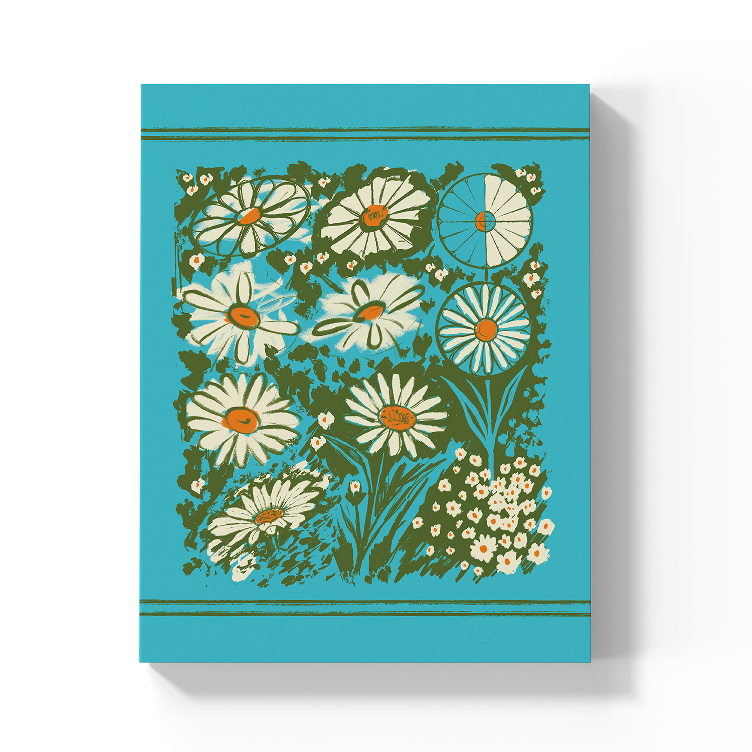 Drawing Daisies Medium Layflat Notebook - Mixed Media