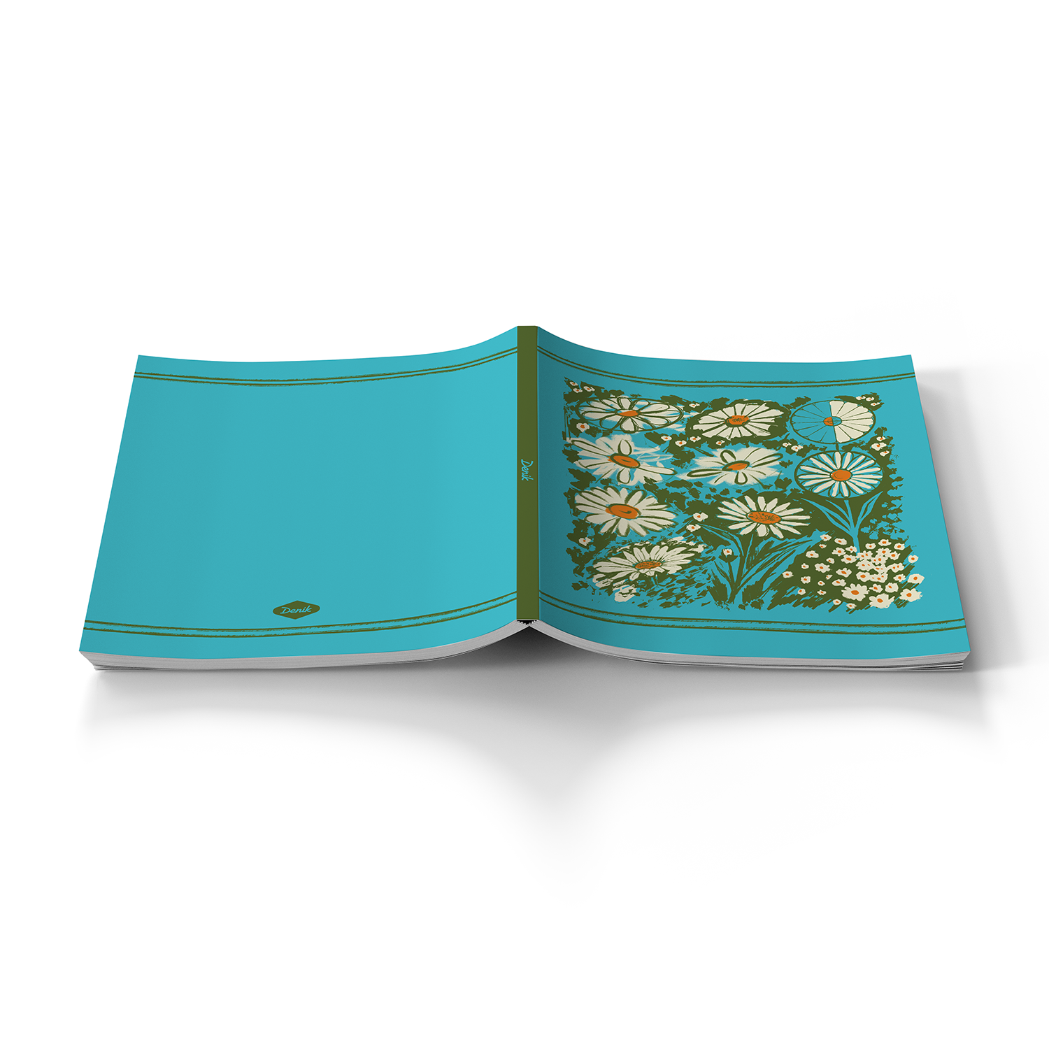 Drawing Daisies Medium Layflat Notebook - Mixed Media