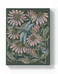 Dragonfly and Coneflower Medium Layflat Notebook - Mixed Media