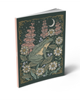 Frog and Foxgloves Medium Layflat Notebook - Mixed Media