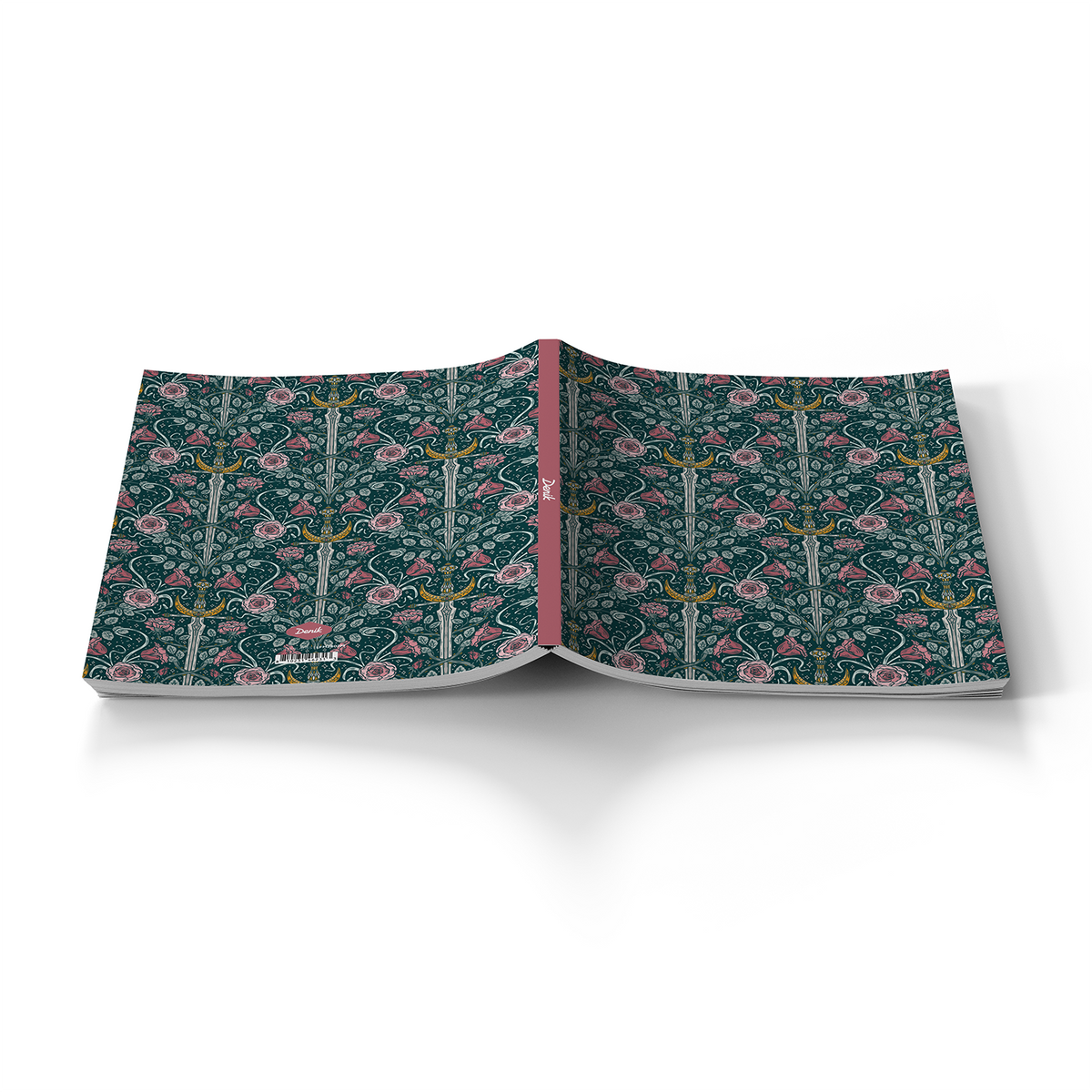 Sword Garden Medium Layflat Notebook - Mixed Media