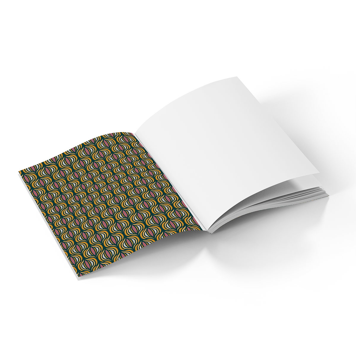 Sword Garden Medium Layflat Notebook - Mixed Media