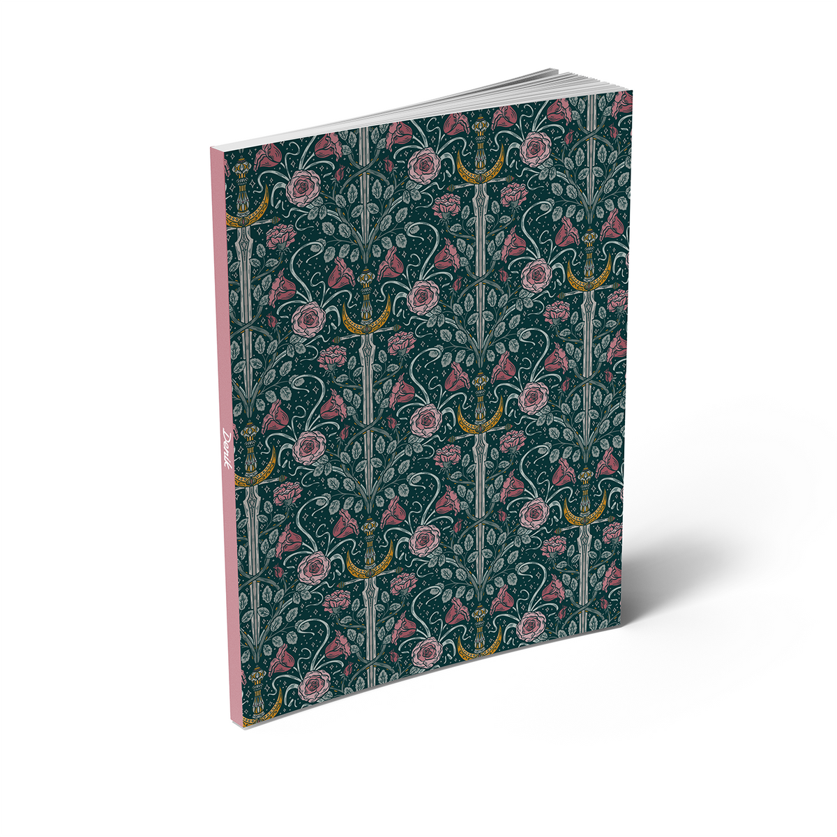 Sword Garden Medium Layflat Notebook - Mixed Media