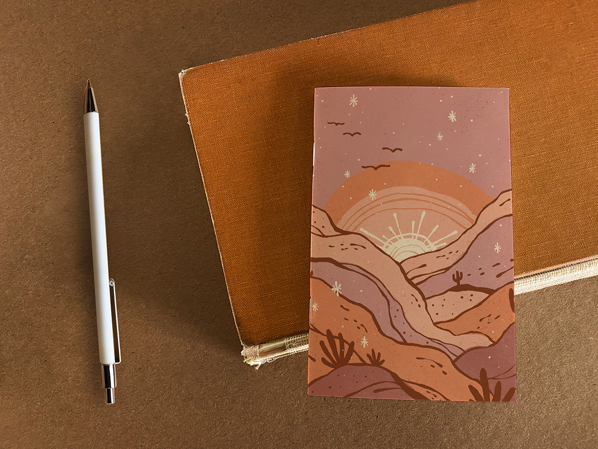 Desert Sunset Pocket Notebook
