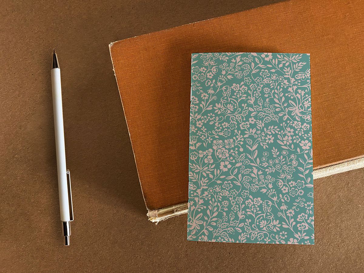 Green Meadow Bunnies Pocket Notebook