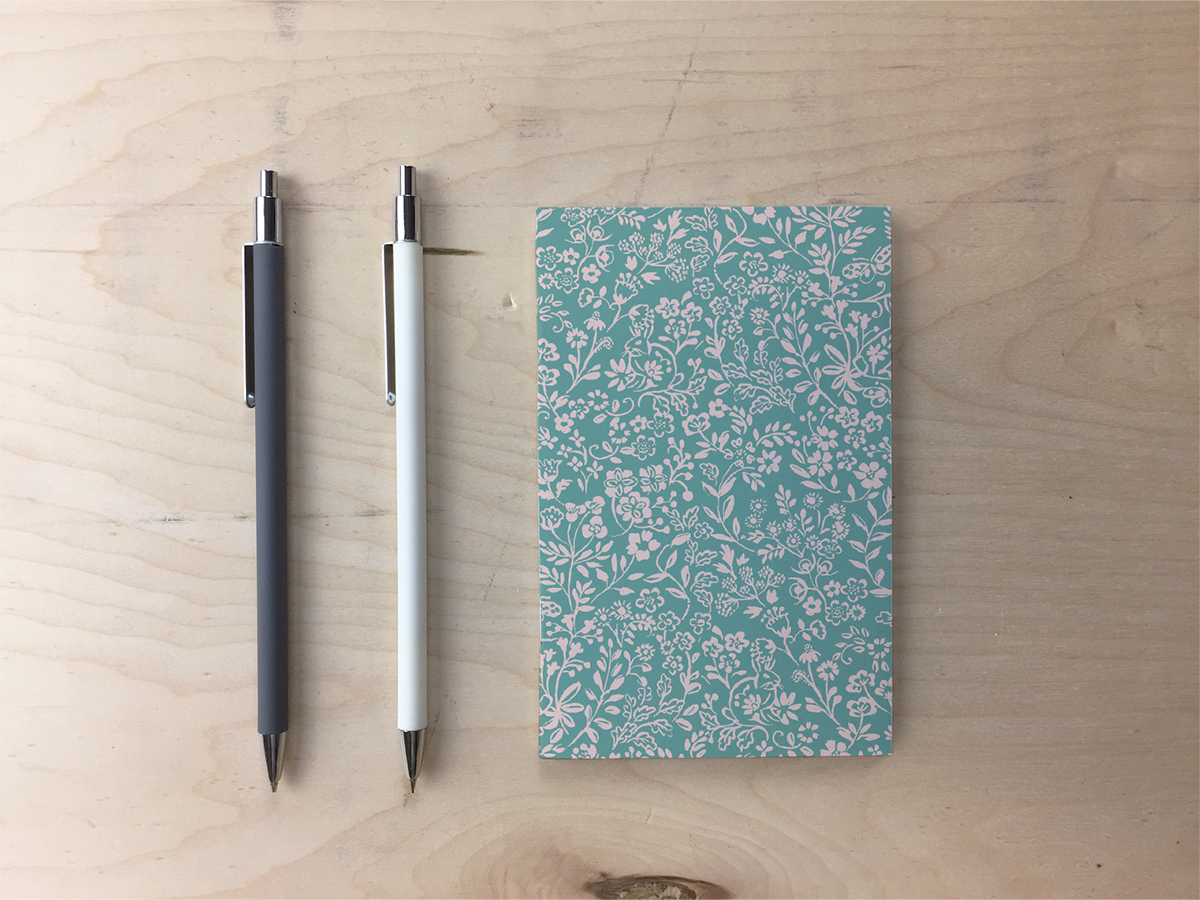 Green Meadow Bunnies Pocket Notebook