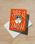 Let it Snow Soft Touch Greeting Cards (6-Pack)