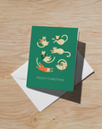 Meowy Christmas Soft Touch Greeting Cards (6-Pack)