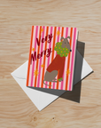 Merry Greyhound Soft Touch Greeting Cards (6-Pack)