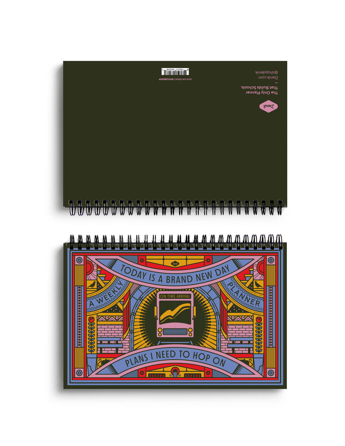 Hop On Train Classic Wire-O Undated Planner