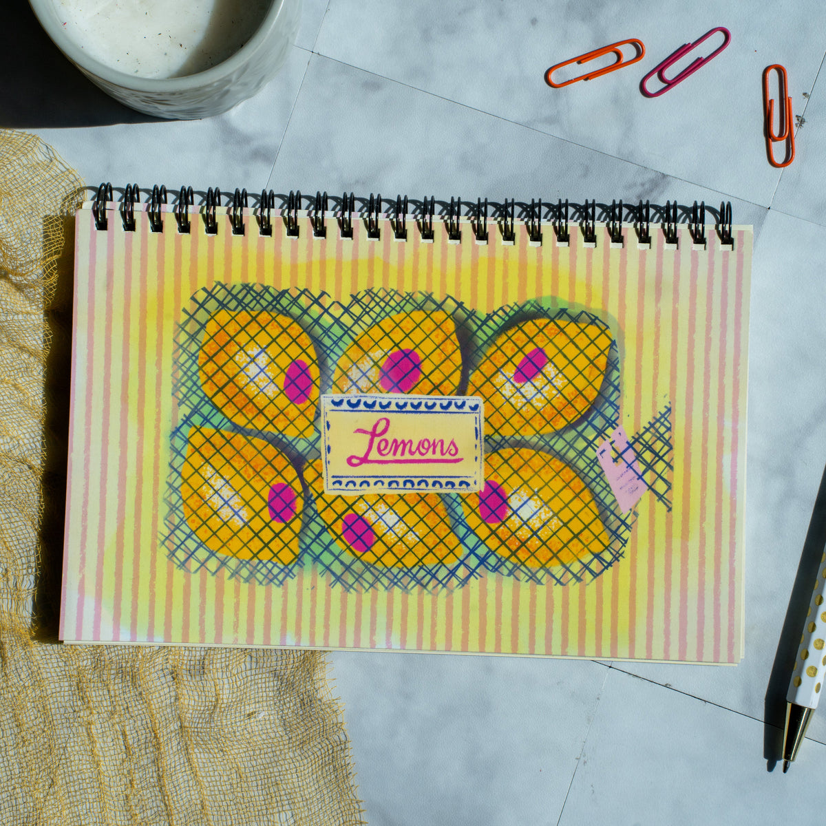 Lemon Bunch Classic Wire-O Undated Planner