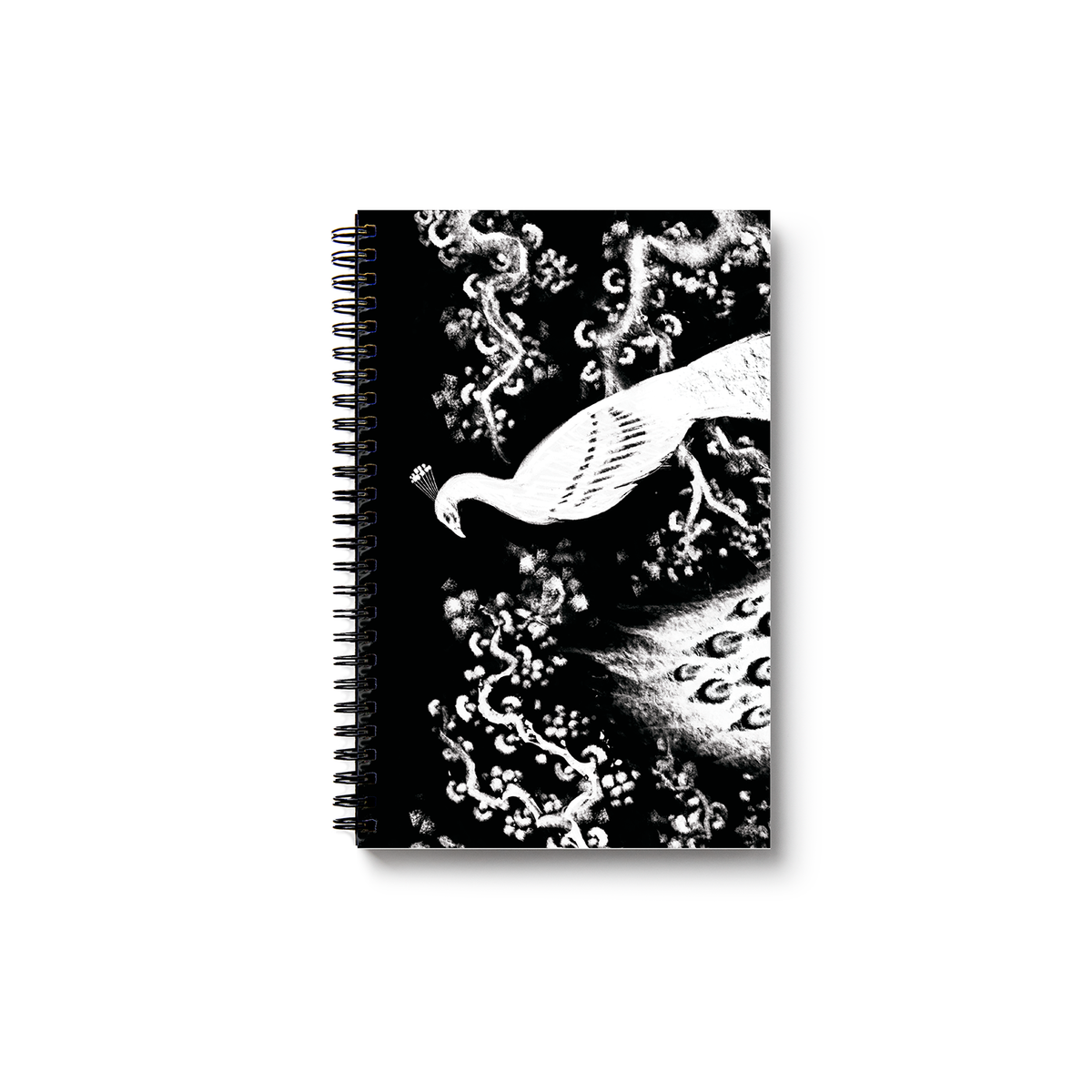 Albino Peacock Wire-O Hardcover Undated Planner