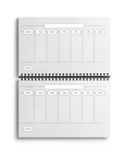 Albino Peacock Wire-O Hardcover Undated Planner