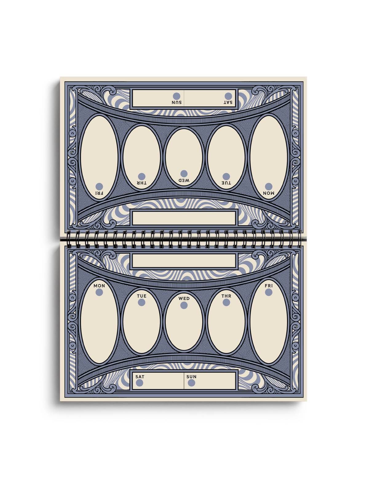 Nouveau Frame Classic Wire-O Undated Planner