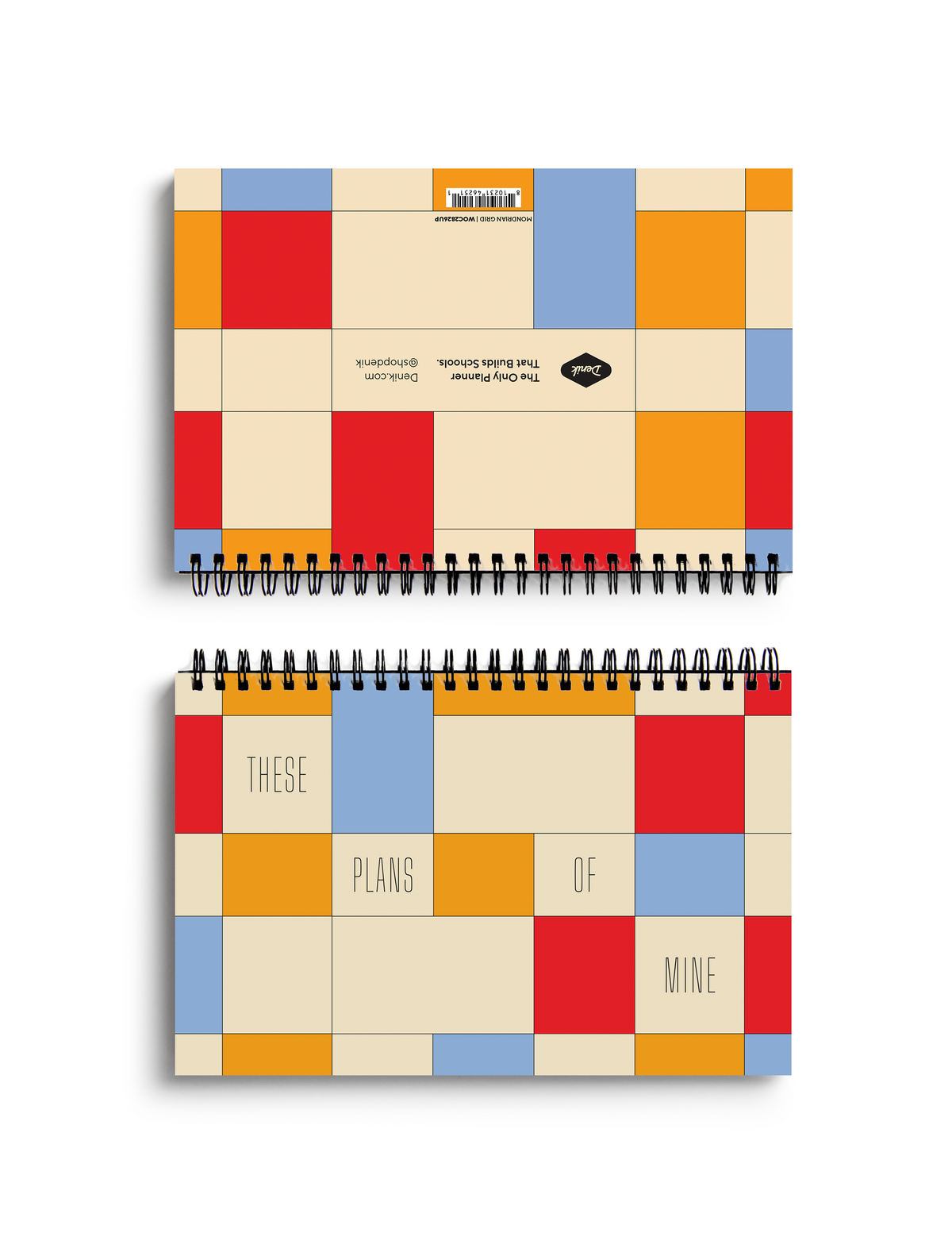 Mondrian Grid Classic Wire-O Undated Planner