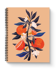 Orange Tree Large Wire-O Notebook