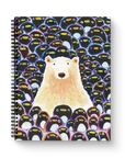 Polar Bear & Penguins Large Wire-O Notebook