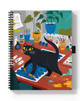 Art Cat Medium Wire-O Spiral Notebook