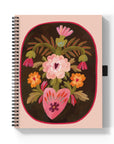 Blossoming Heart Medium Wire-O Spiral Notebook
