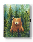 Brown Bear Medium Wire-O Spiral Notebook