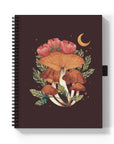 Midnight Mushroom Medium Wire-O Notebook