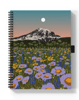 Mountain Flowers Medium Wire-O Spiral Notebook