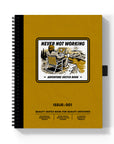 Never Not Working Medium Wire-O Spiral Notebook