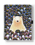 Polar Bear & Penguins Medium Wire-O Spiral Notebook