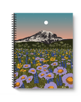 Mountain Flowers Medium Wire-O Spiral Notebook