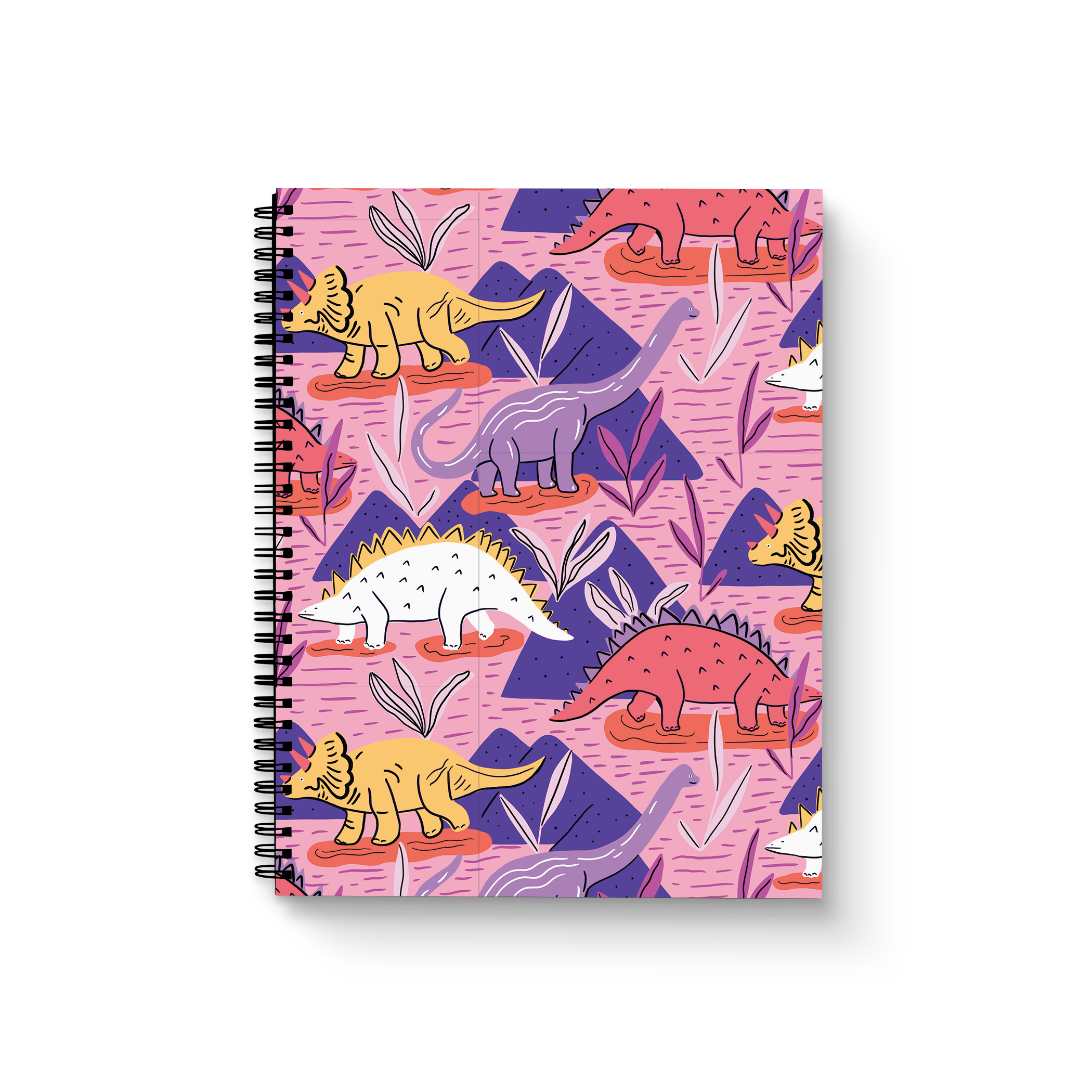 Candy Dinos Medium Wire-O Spiral Notebook