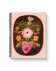 Blossoming Heart Medium Wire-O Spiral Notebook