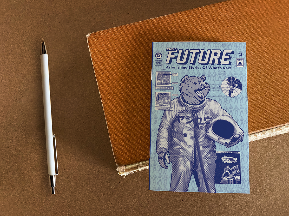 Bright Future Bear Pocket Notebook