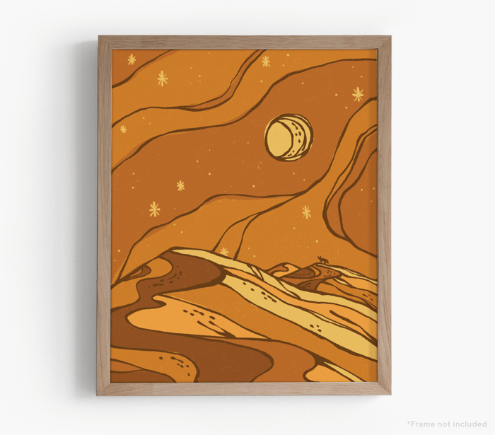 Honey Dunes Art Print