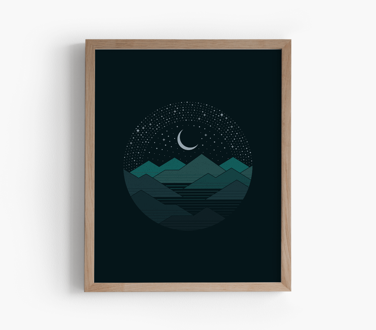 Between the Mountains and the Stars Art Print