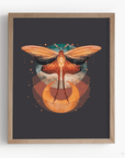 Cosmic Moth Art Print