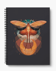 Cosmic Moth Large Wire-O Notebook
