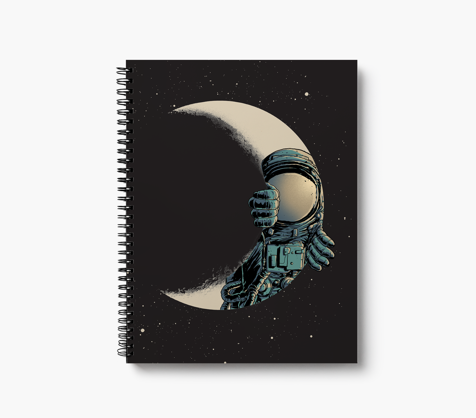 Crescent Moon Large Wire-O Notebook
