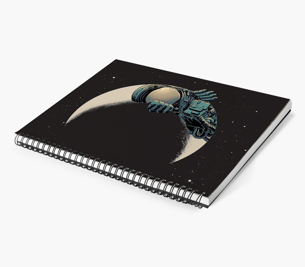 Crescent Moon Large Wire-O Notebook