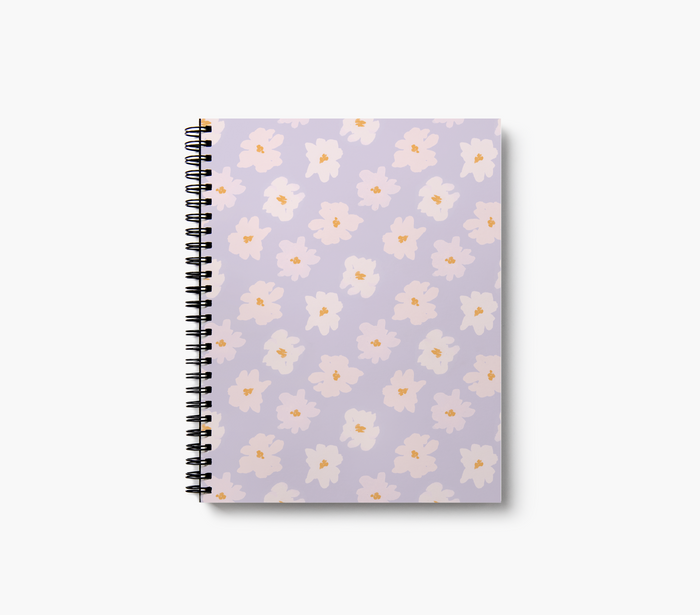 Flower Field Medium Wire-O Spiral Notebook